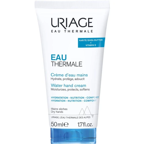 Uriage Eau Thermale Aktywnie nawilżający krem do rąk, 50 ml - Zmiękcza i chroni skórę dłoni oraz wzmacnia paznokcie
