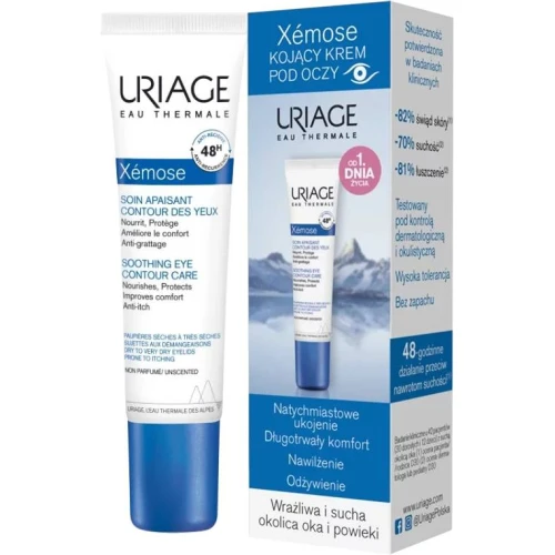 Uriage Xemose Kojący krem pod oczy, 15 ml   - Do pielęgnacji skóry atopowej okolic oka i na powieki