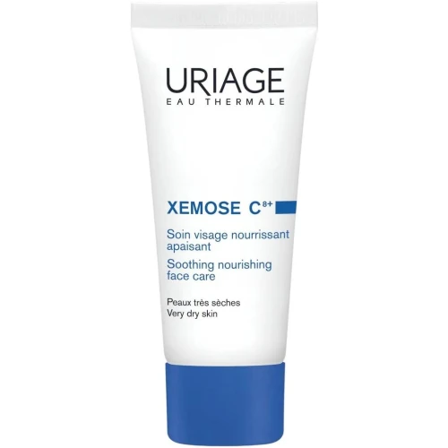 Uriage Xemose C8+, krem do twarzy, 40 ml  - Odżywia skórę i łagodzi uczucie ściągnięcia