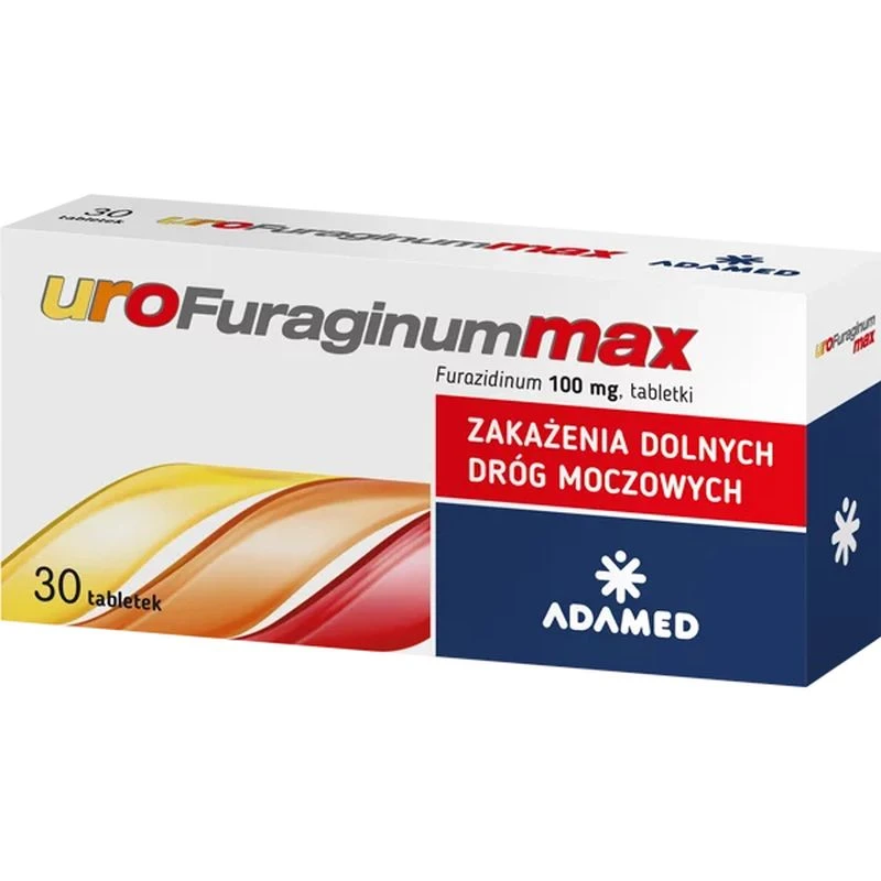 uroFuraginum Max 100 mg, 30 tabletek - Infekcje dolnych dróg moczowych.