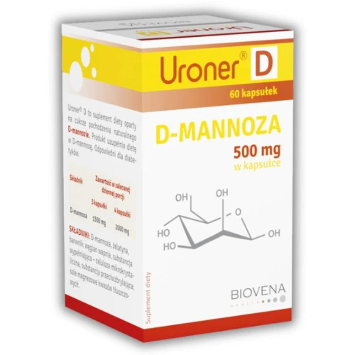 Uroner D, 60 kapsułek - Wspiera funkcjonowanie dróg moczowych