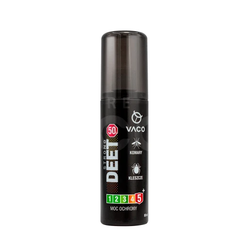 Vaco Strong 50 płyn na komary, kleszcze i meszki, 80 ml - Do stosowania bezpośrednio na skórę 