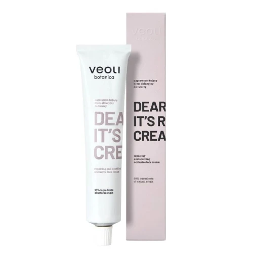 Veoli Botanica Dear Skin It's Rich Cream Naprawczo-kojący krem okluzyjny do twarzy, 75 ml - Intensywna regeneracja i komfort