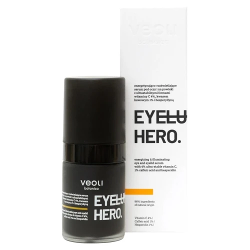 Veoli Eyeluminate Hero Energetyzująco-rozświetlające serum pod oczy, 15ml - Dla świeżego i wypoczętego spojrzenia