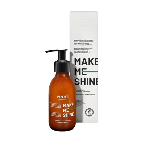 Veoli Botanica Make Me Shine  maska laminująca do włosów, 140 ml - Wygładza, nabłyszcza, wspiera odbudowę struktury włosów