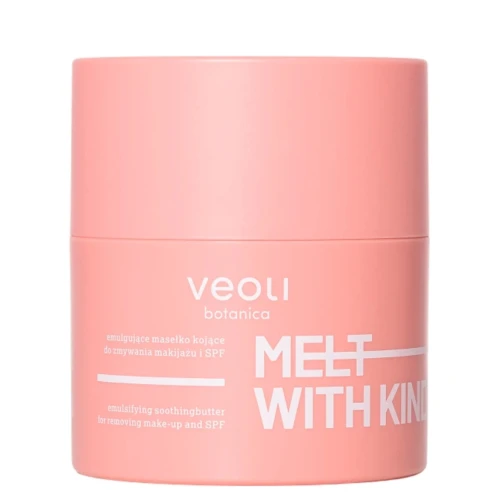 Veoli Botanica Melt With Kindness Emulgujace masełko łagodzące do demakijażu, 40 g - Do demakijażu i oczyszczania skóry wrażliwej i naczynkowej
