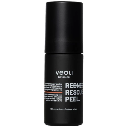 Veoli Botanica Redness Rescue Kojąco-wygładzający peeling do twarzy, 30 ml - Delikatne złuszczanie, ukojenie i wyrównanie kolorytu