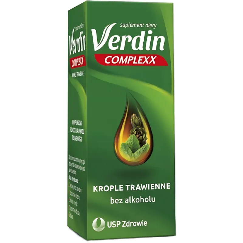 Verdin Complexx krople, 40 ml - Z olejkiem miętowym i karczochem