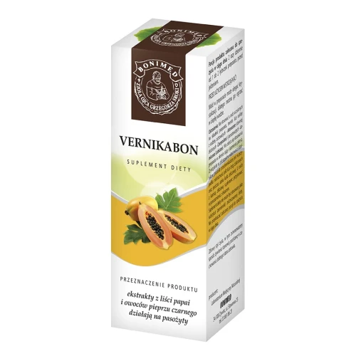 Vernikabon syrop, 100 ml - Dla osób dorosłych i dzieci u których wykryto pasożyty jelitowe