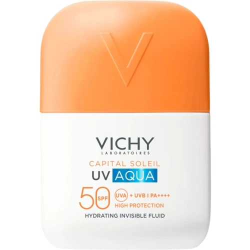 Vichy Capital Soleil UV-Aqua Nawilżający fluid SPF 50, 50 ml - Do codziennej ochrony i nawilżenia skóry twarzy