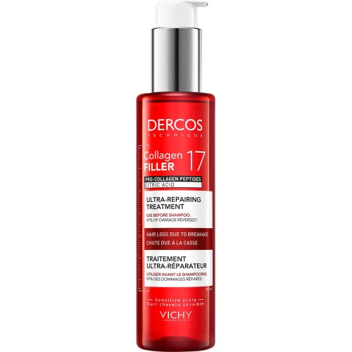 Vichy Dercos Collagen 17 Filler Ultra-regenerująca kuracja przed szamponem, 150 ml