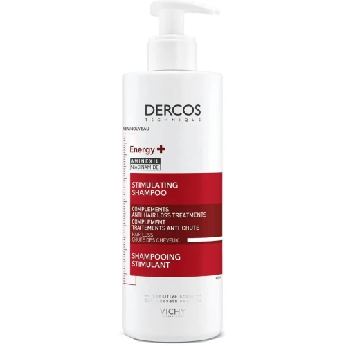 Vichy Dercos Energy+, szampon wzmacniający, 400 ml - Uzupełnia kurację przeciw wypadaniu włosów