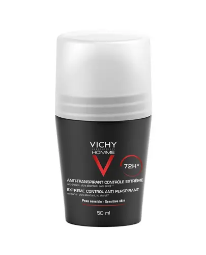 Vichy Homme 72h antyperspirant w kulce dla mężczyzn, 50 ml   - Redukuje nadmierne wydzielanie potu, zapewnia uczucie komfortu 