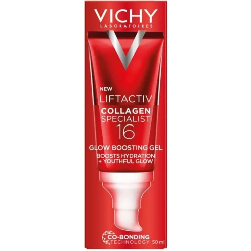 Vichy LiftActiv Collagen Specialist 16 Glow Lekki krem-żel, 50 ml - Redukuje oznaki starzenia i zapewnia efekt glass skin