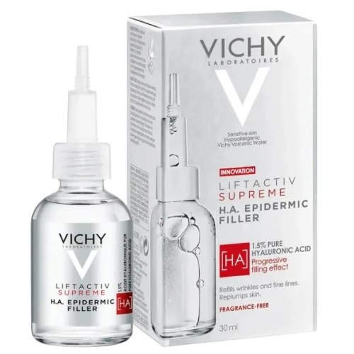 Vichy Liftactiv Supreme H.A. Epidermic Filler, serum przeciwzmarszczkowe, 30 ml - Zkwasem hialuronowym na twarz i okolice oczu