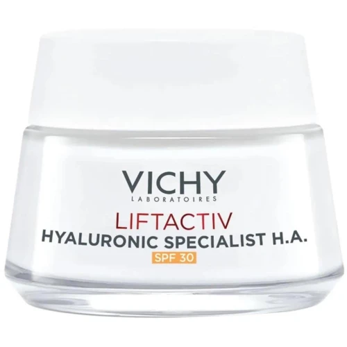Vichy Liftactiv Hyaluronic Specialist H.A. SPF 30, krem do twarzy na dzień, 50 ml - Z kwasem hialuronowym, ujędrnia i wygładza zmarszczki