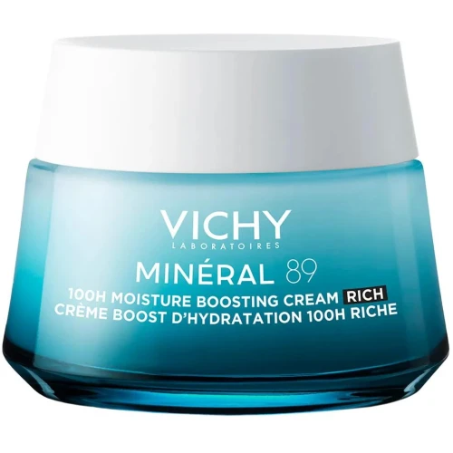 Vichy Mineral 89 Krem nawilżająco-odbudowujący 72h, 50 ml - Bogata konsystencja zapewnia skórze długotrwały komfort