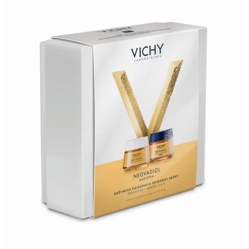 Vichy Neovadiol Magistral Zestaw - Balsam na dzień, 50 ml + Krem na noc, 50 ml - Odżywienie, ujędrnienie i redukcja wiotczenia skóry po menopauzie
