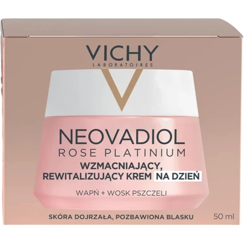 Vichy Neovadiol Rose Platinium krem do twarzy na dzień, 50 ml - Wzmacniająco-rewitalizujący dla skóry dojrzałej pozbawionej blasku.