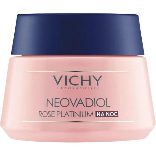 Vichy Neovadiol Rose Platinium krem na noc, 50 ml - Rewitalizujący i ujędrniający do skóry dojrzałej po 60 roku życia