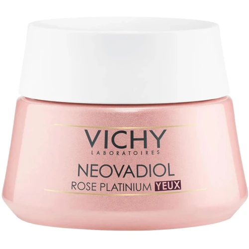 Vichy Neovadiol Rose Platinium, krem pod oczy, 15 ml - Z kofeiną do skóry dojrzałej, nadaje różany blask