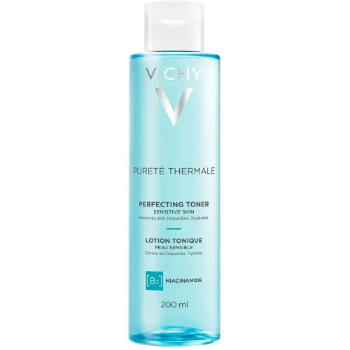 Vichy Purete Thermale, tonik odświeżający do twarzy, 200 ml  - Do skóry wrażliwej i skłonnej do podrażnień