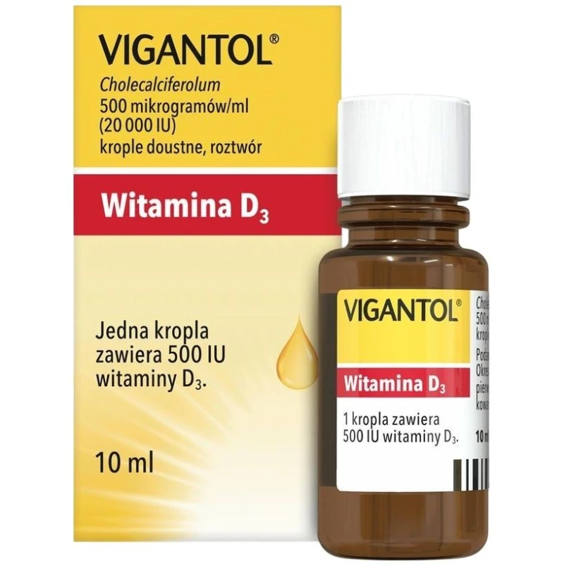 Vigantol krople doustne, 10 ml - Witamina D - krople dla dzieci i niemowląt