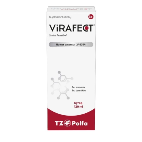 Virafect Syrop, 120 ml - Składniki wspierające odporność i zdrowe kości dzieci