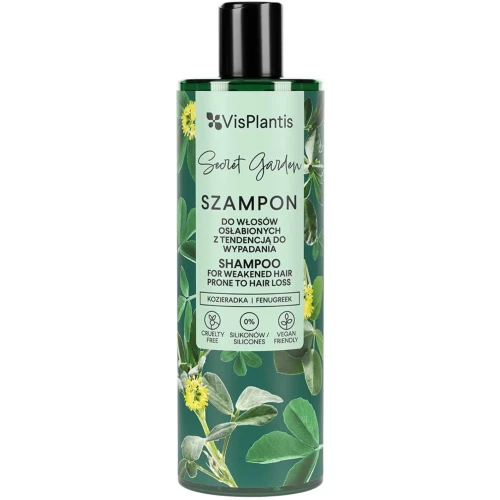 Vis Plantis Secret Garden Kozieradka Szampon do włosów osłabionych z tendencją do wypadania, 400 ml