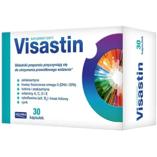 Visastin, 30 kapsułek - Wsparcie prawidłowego widzenia