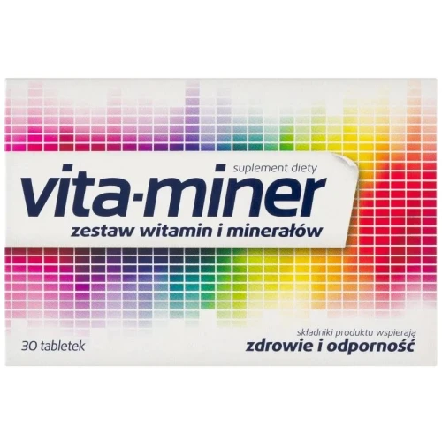 Vita-Miner, 30 tabletek - Z kompleksem witamin i minerałów