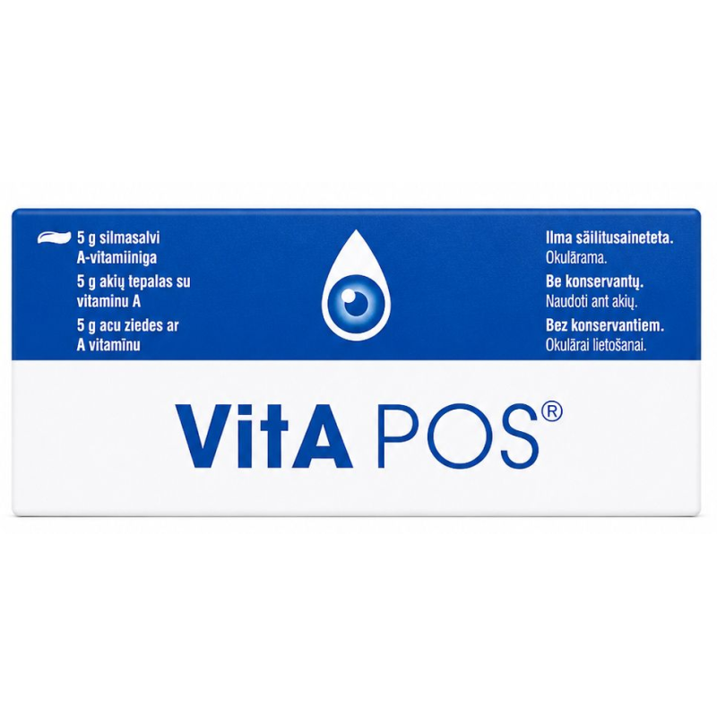 VitA POS Maść do oczu, 5 g - Intensywna ochrona i regeneracja suchych oraz zmęczonych oczu