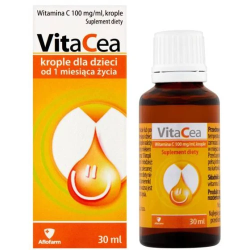 Vitacea,  krople doustne dla dzieci od 1. miesiąca życia, 30 ml - W okresie wzmożonego zapotrzebowania na witaminę C