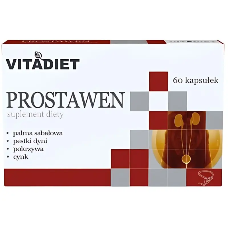 Vitadiet Prostawen, 60 kapsułek - Ekstrakt z pestek dyni, ekstrakt z palmy sabałowej