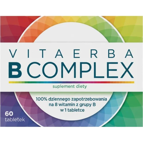 VitaErba B Complex, 60 tabletek - 8 witamin z grupy B