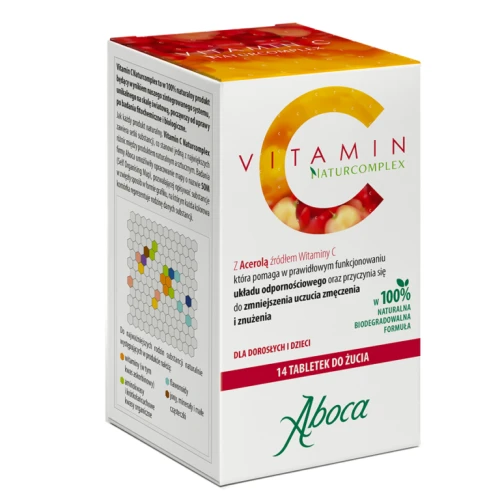 Aboca Vitamin C Naturcomplex, 14 tabletek do żucia