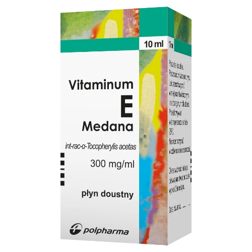 Vitaminum E Medana 300 mg/ml, 10 ml - Wysoka dawka witaminy E w wygodnej formie płynu