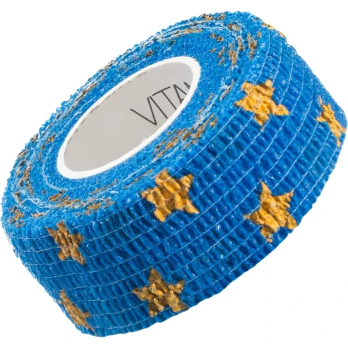Vitammy Autoband, elastyczny bandaż kohezyjny, gwiazdki, 2,5 cm x 4,5 m 1 sztuka - Nie wymaga zapinek, nie przykleja się do skóry
