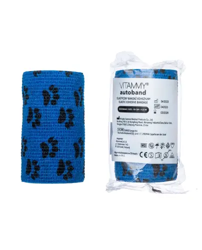 Vitammy Autoband Elastyczny bandaż kohezyjny kotki 10 cm x 4,5 m, 1 sztuka