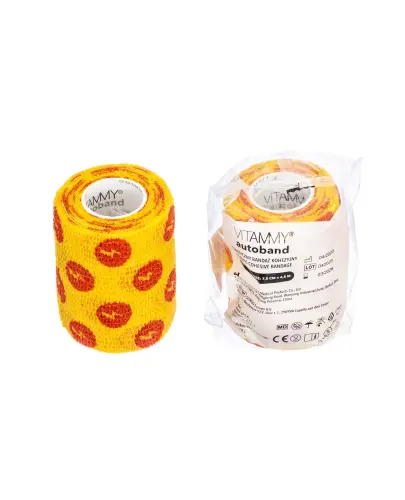 Vitammy Autoband Elastyczny bandaż kohezyjny błyskawice 7,5 cm x 4,5 m, 1 sztuka - Nie wymaga zapinek
