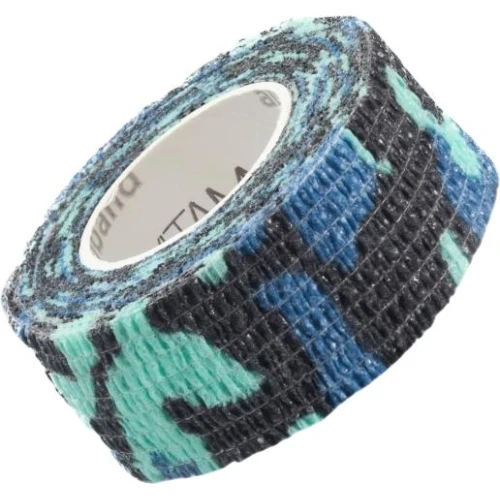 Vitammy Autoband, elastyczny bandaż kohezyjny, niebieskie moro, 2,5 cm x 4,5 m 1 sztuka - Przeznaczony do mocowania opatrunków