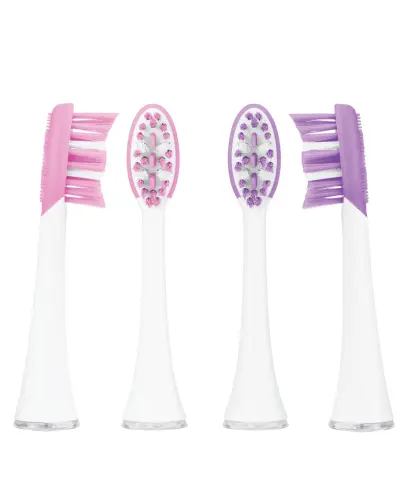 Vitammy Główki do szczoteczki sonicznej do zębów, 4 sztuki - Do szczoteczek Vitammy: Aurum Rose, Pearl +, Platinum, Porcelain