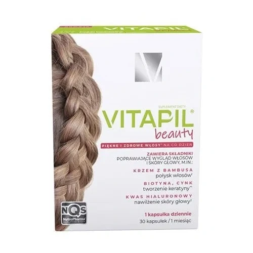 Vitapil Beauty, 30 kapsułek - Kompozycja składników odżywczych, wspierających zachowanie zdrowych włosów