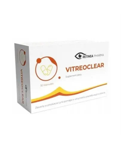 Vitreoclear, 30 kapsułek - Suplement diety z cynkiem, wspiera utrzymanie prawidłowego widzenia
