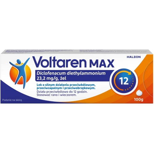 Voltaren Max, żel 100 g - Łagodzi ból i leczy stan zapalny