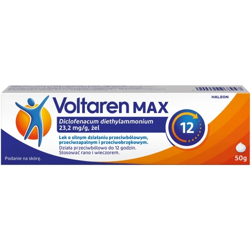 Voltaren Max, żel 50 g - Na ból mięśni i stawów
