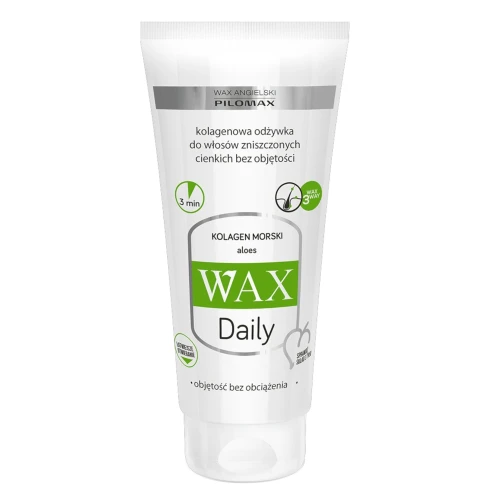 Wax Pilomax Daily Kolagenowa odżywka do włosów, 200 ml - Do włosów cienkich, delikatnych i pozbawionych objętości
