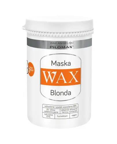 Wax Blonda maska do włosów niefarbowanych blond, 480 ml - Do jasnych, suchych i zniszczonych mechanicznie włosów