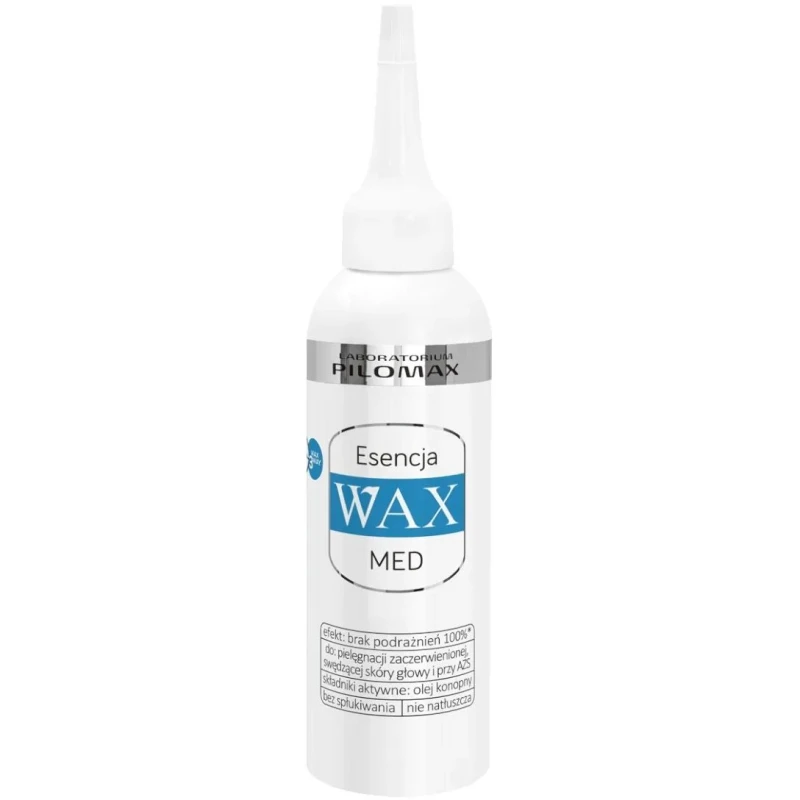 Wax Med Esencja  na suchą skórę i swędzenie, 100 ml - Z olejem konopnym do suchej i wrażliwej skóry głowy
