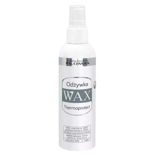 Wax Pilomax Thermoprotect Odżywka termoochronna do włosów ciemnych, 200 ml - Odżywka bez spłukiwania z henną, pantenolem i witaminą E do włosów ciemnych